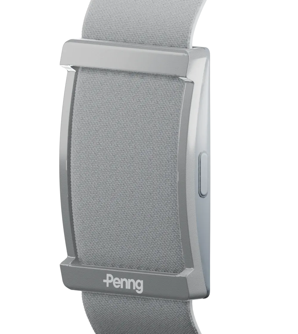 Penng 2.0 R32 shown at a three-quarter angle with its woven strap and screen-free housing.